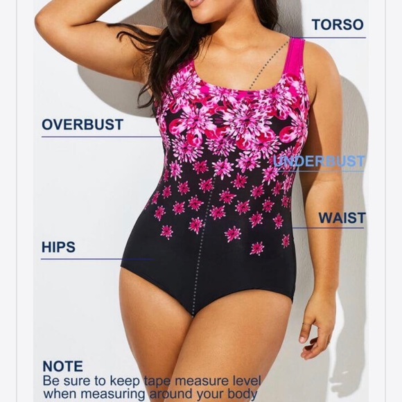 NWT Flattering and comfortable Meet Curve High Waist Mesh Bikini black floral - Picture 8 of 11